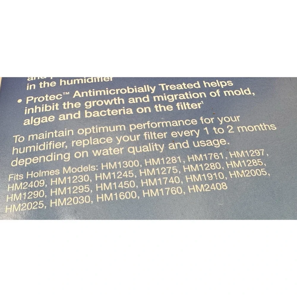 Honeywell Holmes A Humidifier Filter HC-25-TGT Replacement Antimicrobial